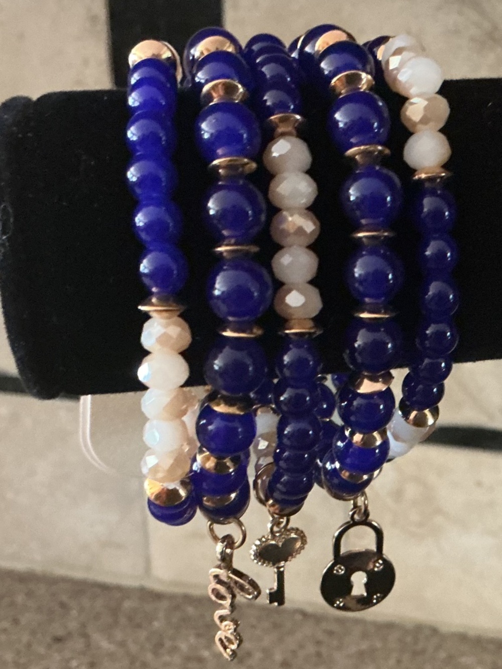 5 Strand LOVE Beaded Bracelet
